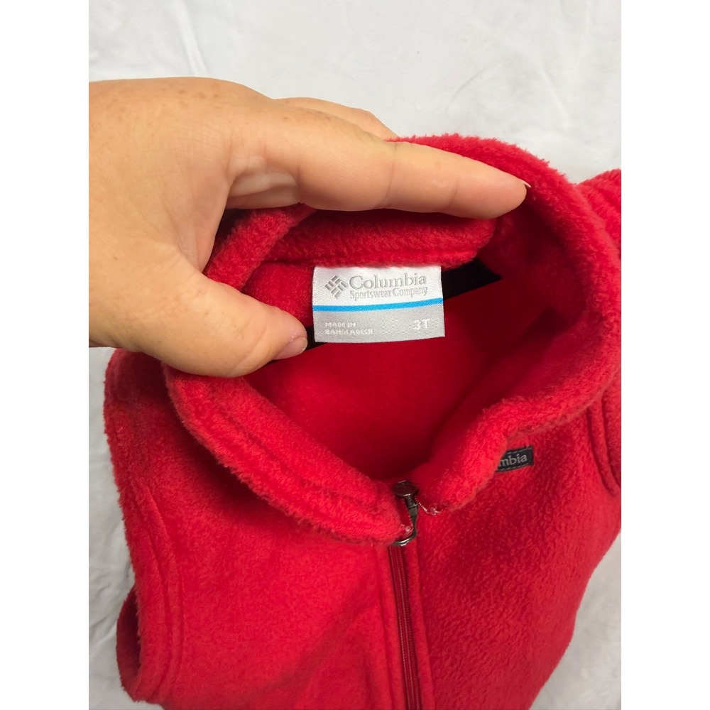 Columbia Toddler Boys 3T Red Steens Mountain Fleece Vest - Picture 5 of 8